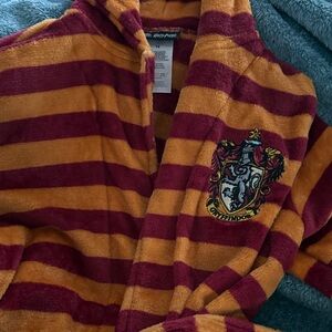 Warner Bros. Harry Potter Maroon and Gold Striped Robe